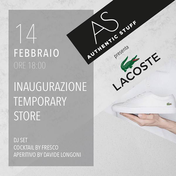 Lacoste opening Milano evento