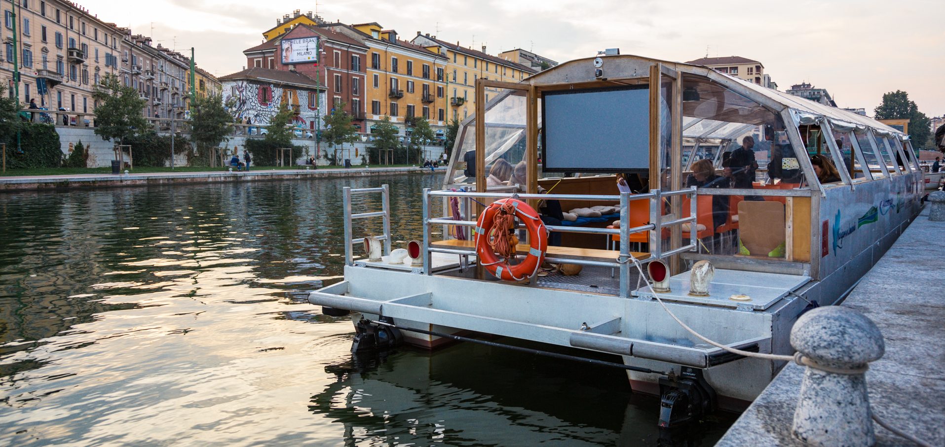 Cinema sull'acqua dei Navigli