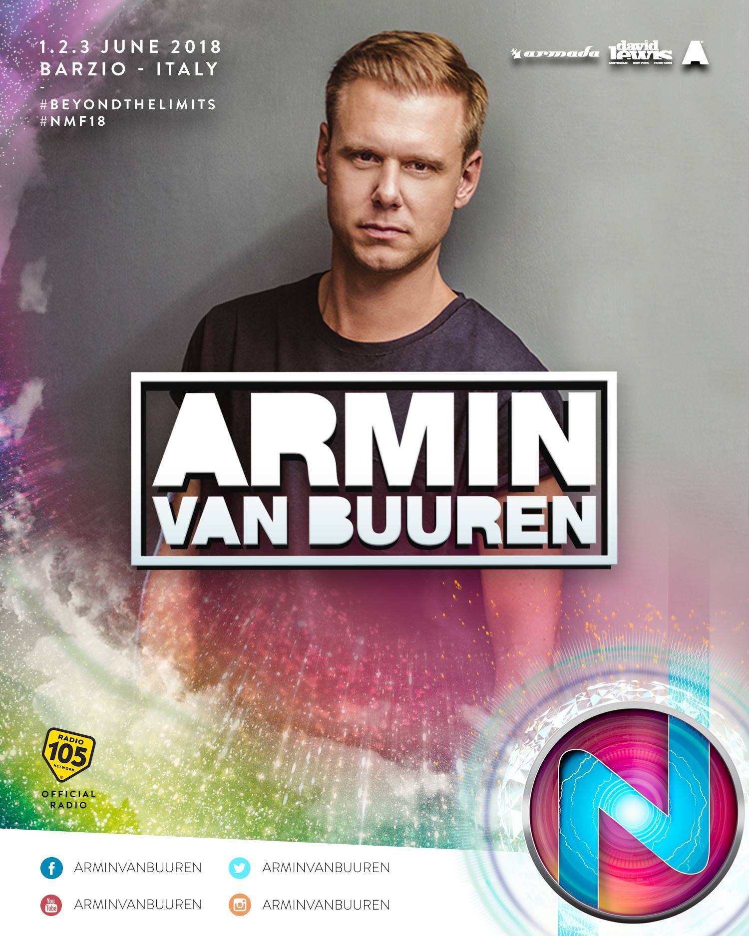 Nameless Music Festival 2018 annunciata la line up Armin Van Buuren