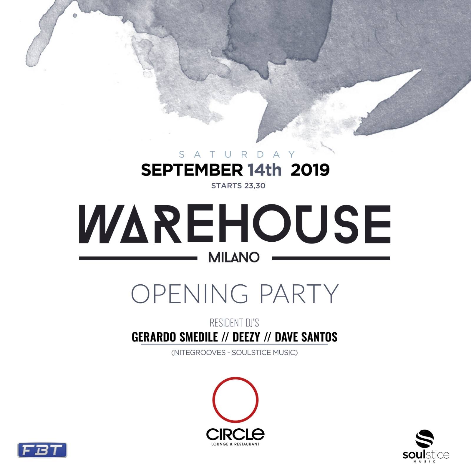Inaugurazione Warehouse | Circle Milano YOUparti house sabato free naviglio darsena