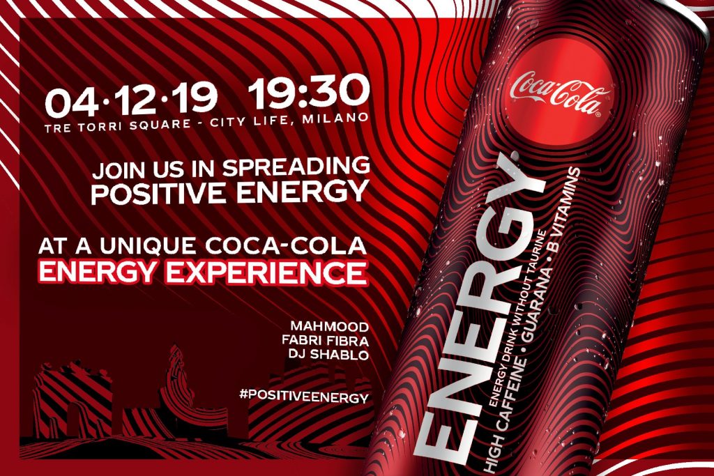 COCA-COLA Energy Experience YOUparti CityLife Piazza Tre Torri Milano