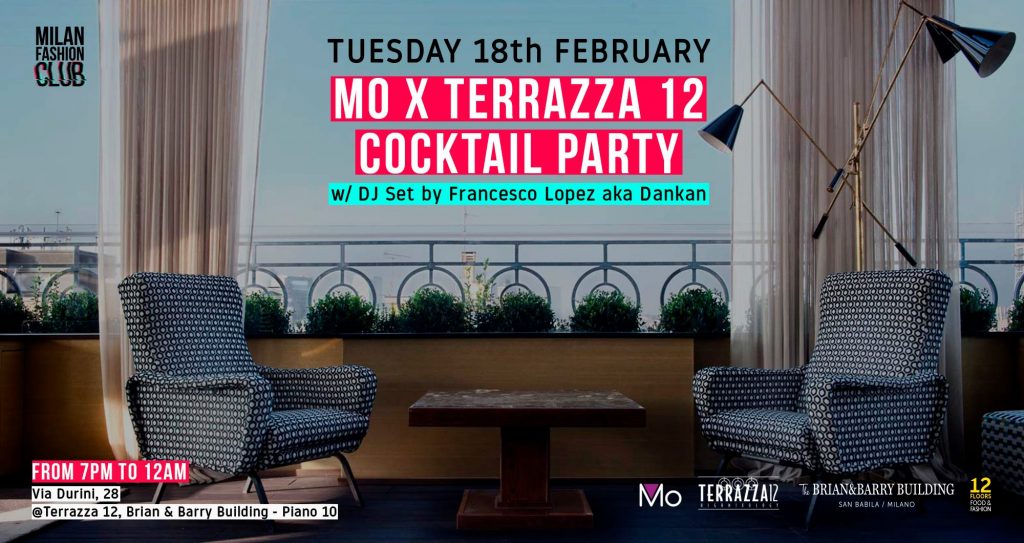 MO x TERRAZZA 12 COCKTAIL PARTY | Milan Fashion Week YOUparti