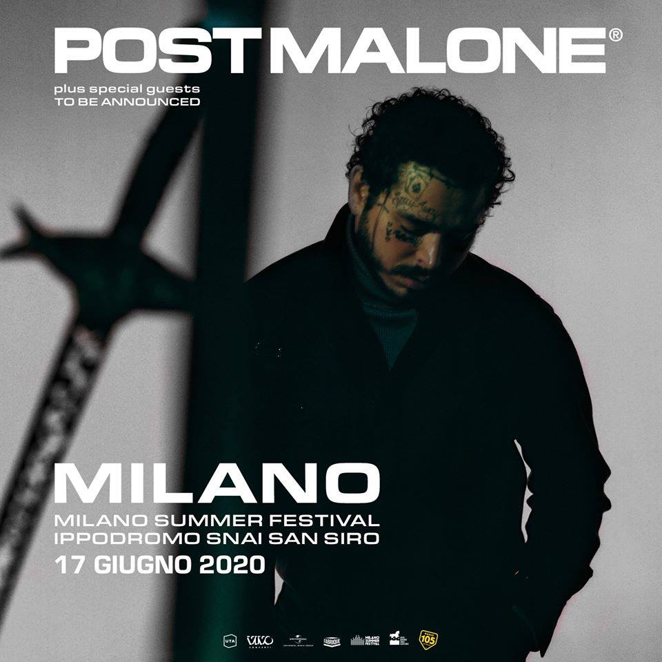 Post Malone YOUparti Ippodromo SNAI San Siro - Milano Summer festival