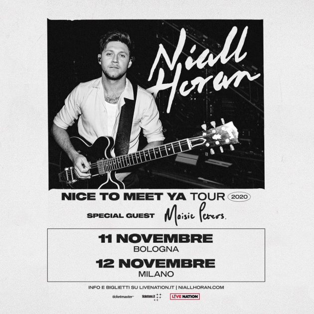 Niall Horan a Milano mediolanum forum assago novembre youparti