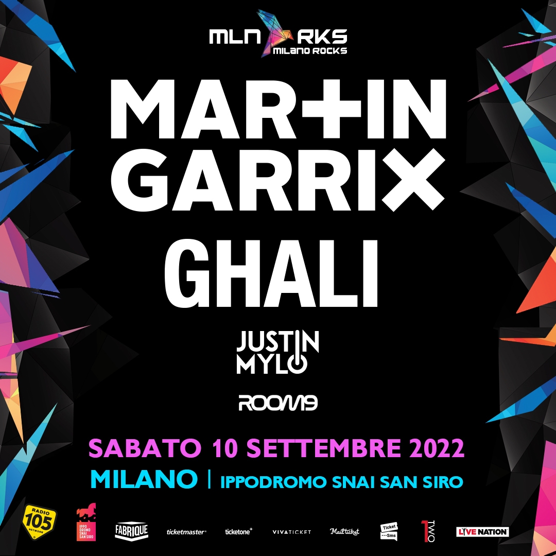 Martin Garrix & Ghali @ Milano Rocks 2022 Ippodromo Snai San Siro YOUparti
