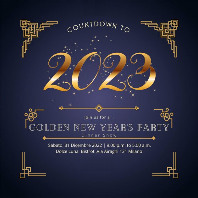 DOLCE LUNA BISTROT | Golden New Year's Party YOUparti
