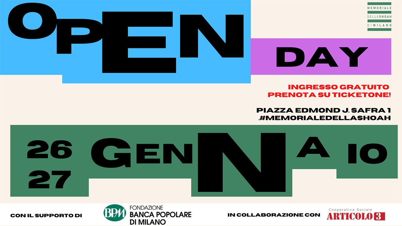 Open Day - Memoriale della Shoah di Milano 2023 YOUparti