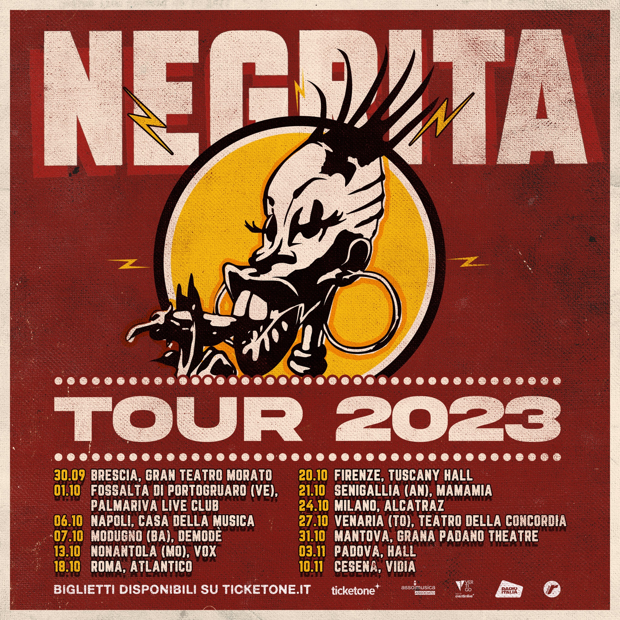 NEGRITA - TOUR 2023 // Milano 24.10 YOUparti